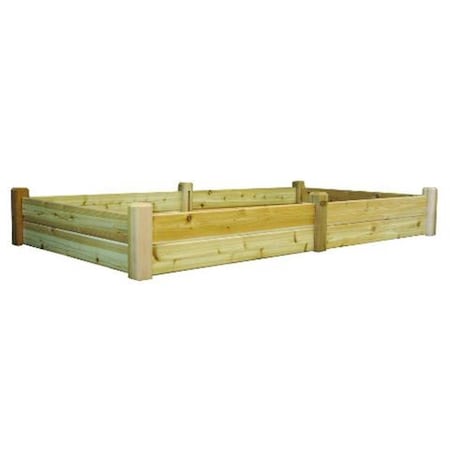 Gronomics Unfinished 48 x 95 x 13 in. Raised Garden Bed RGB 48-95